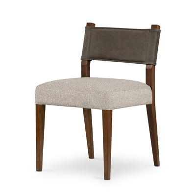 Four Hands Ferris Dining Chair - Nubuck Charcoal NEW