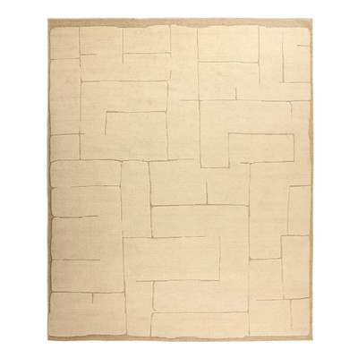 Four Hands Florian Hand - Knotted Rug - Florian Ivory - 10'x14'