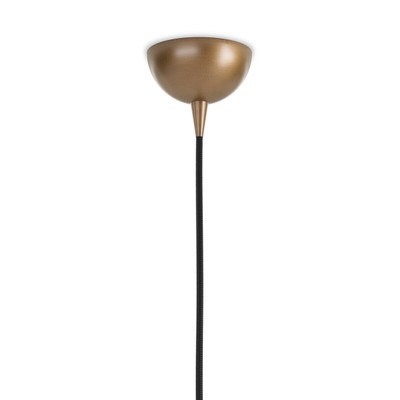 Four Hands Glass Globe 300 Pendant - Heritage Bronze Brass - Clear Glass