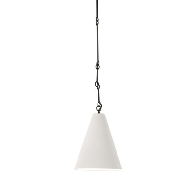 Four Hands Grazia Small Pendant - Matte White Plaster NEW