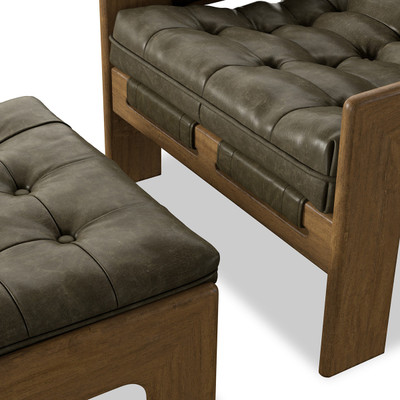 Four Hands Halston Chair w/Ottoman - Dulane Moss