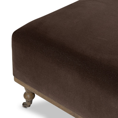 Four Hands Harlin Cocktail Ottoman - Surrey Cocoa