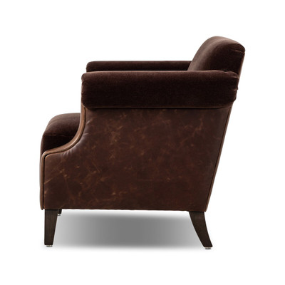 Four Hands Harvey Chair - Monte Chocolate