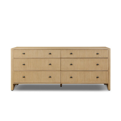 Four Hands Hazel 6 Drawer Dresser - Light Wash Oak