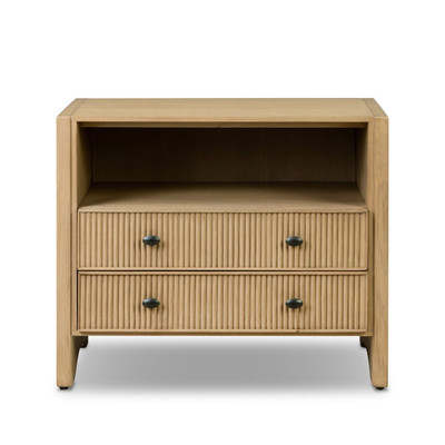 Four Hands Hazel Nightstand - Light Wash Oak
