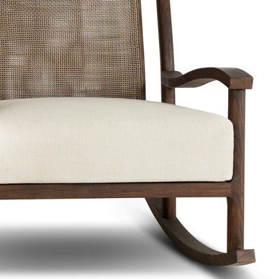 Four Hands Herston Outdoor Rocking Chair - Vergo Cream