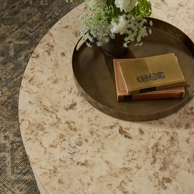 Four Hands Hudson Large Coffee Table - Bark Paper