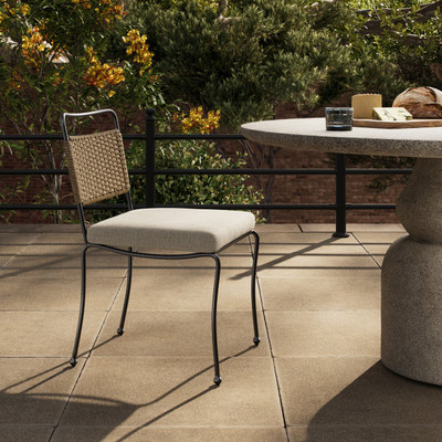 Four Hands Idalia Outdoor Dining Chair - Vergo Cream