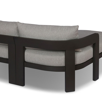 Four Hands Jackson Outdoor Metal 2PC Sectional - LAF Chaise - Concha Fog