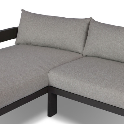 Four Hands Jackson Outdoor Metal 2PC Sectional - LAF Chaise - Concha Fog