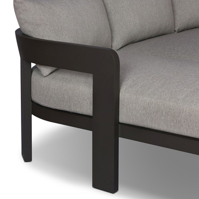 Four Hands Jackson Outdoor Metal 2PC Sectional - LAF Chaise - Concha Fog