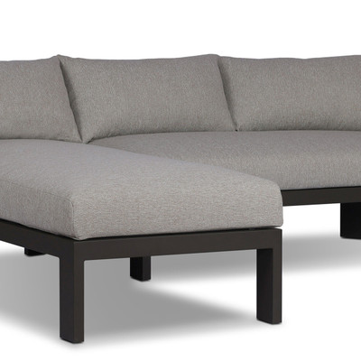 Four Hands Jackson Outdoor Metal 2PC Sectional - LAF Chaise - Concha Fog