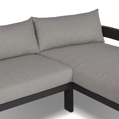 Four Hands Jackson Outdoor Metal 2PC Sectional - RAF Chaise - Concha Fog