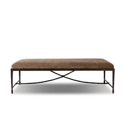 Four Hands Jade Cocktail Ottoman - Altair Mushroom