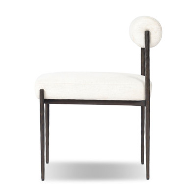 Four Hands Jazelle Metal Dining Chair - Crypton Nomad Snow