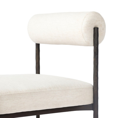 Four Hands Jazelle Metal Dining Chair - Crypton Nomad Snow