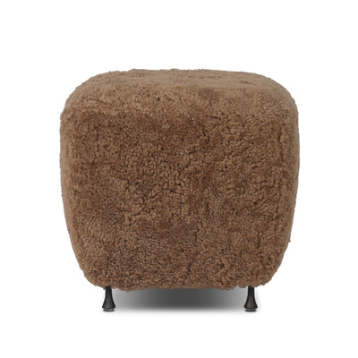 Four Hands Joey Ottoman - Amber Shearling