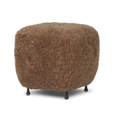 Four Hands Joey Ottoman - Amber Shearling