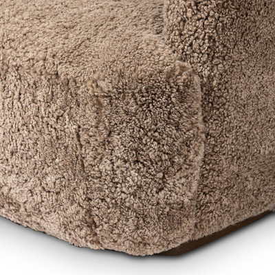 Four Hands Julius Sofa - 60" - Taupe Shearling