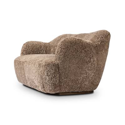 Four Hands Julius Sofa - 60" - Taupe Shearling