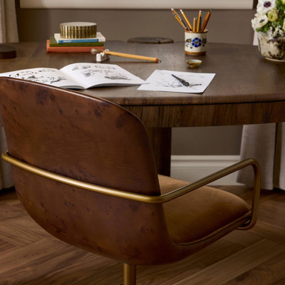 Four Hands Kendra Desk Chair - Surrey Ochre