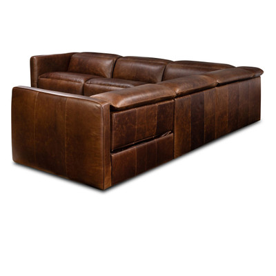 Four Hands Kenlee Power Recliner 5PC Sectional - Raleigh Cigar