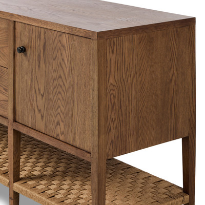 Four Hands Kenzo Media Console - Natural Paper Cord