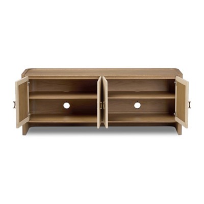 Four Hands Kiran Media Console - Beige Painted Linen