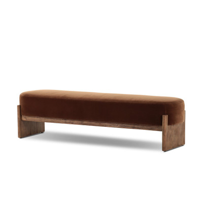 Four Hands Kirby Accent Bench - Surrey Ochre