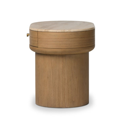 Four Hands Lando Nightstand - Sand Marble