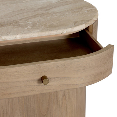 Four Hands Lando Nightstand - Sand Marble