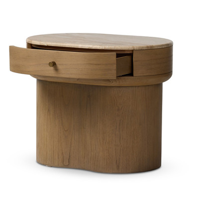 Four Hands Lando Nightstand - Sand Marble