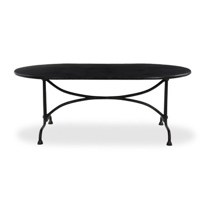 Four Hands Lenoir Outdoor Dining Table - 76" - Distressed Bronze
