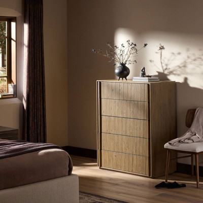 Four Hands Leo 5 Drawer Dresser - Rustic Grey