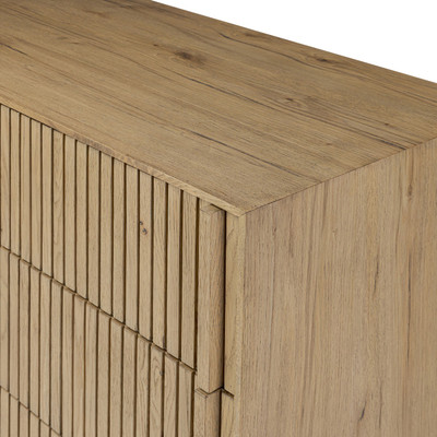 Four Hands Leo 5 Drawer Dresser - Rustic Light Natural Oak