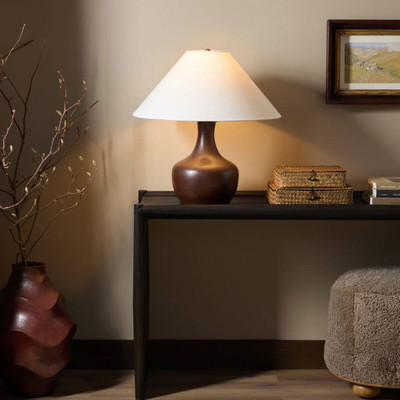 Four Hands Leti Table Lamp - Dark Aubergine