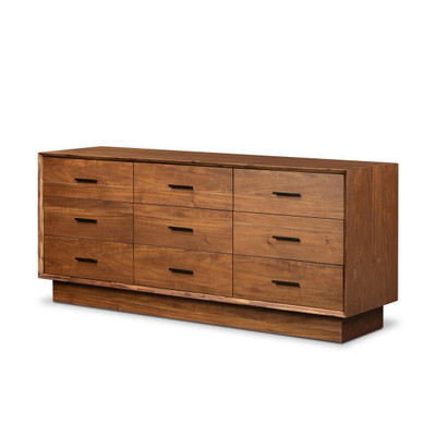 Four Hands Lilas 9 Drawer Dresser - Saddle Tan Veneer