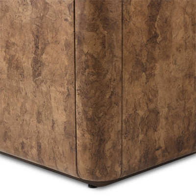 Four Hands Lola End Table - Dark Bark Paper