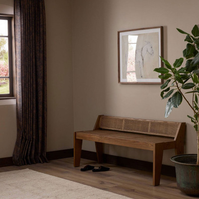 Four Hands Lutz Accent Bench - Toasted Sungkai