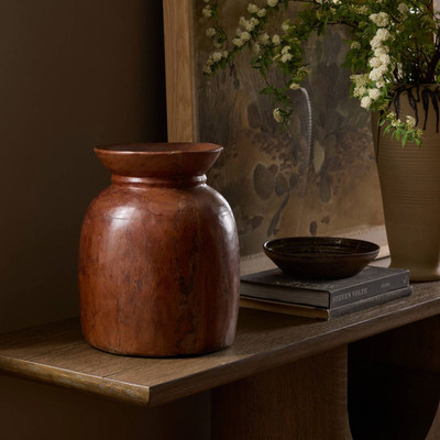 Four Hands Malbi Wood Vessel - Brown Reclaimed