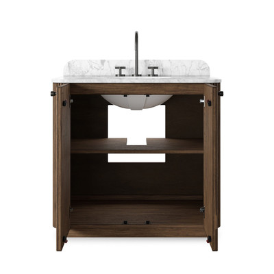Four Hands Malden Single Vanity - Satin Espresso Oak