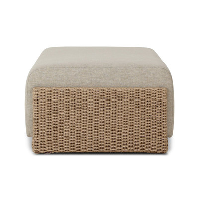 Four Hands Manning Outdoor Ottoman - Alessi Buff
