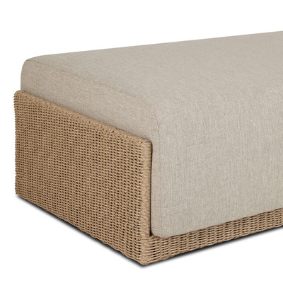 Four Hands Manning Outdoor Ottoman - Alessi Buff