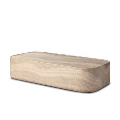 Four Hands Manor Outdoor Coffee Table - Textured Sandy Grey