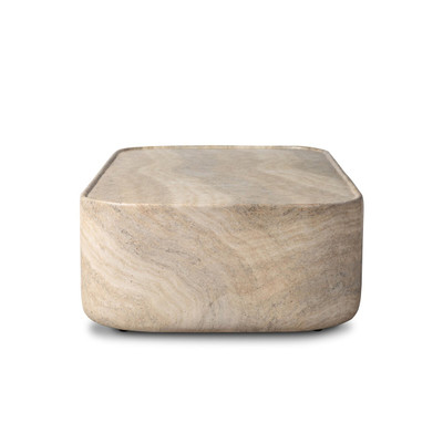 Four Hands Manor Outdoor Coffee Table - Textured Sandy Grey