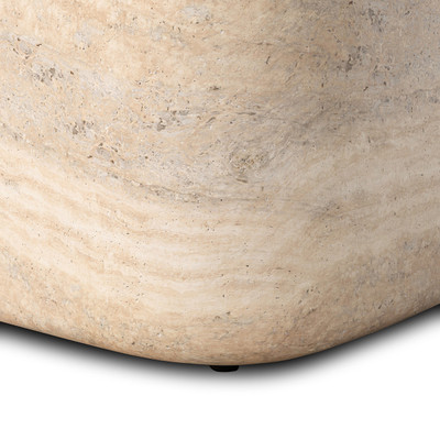Four Hands Manor Outdoor End Table - Textured Sandy Grey