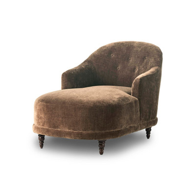 Four Hands Marnie Chaise Lounge - Altair Mushroom