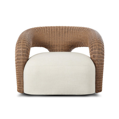 Four Hands Mazie Outdoor Swivel Chair - Vergo Cream