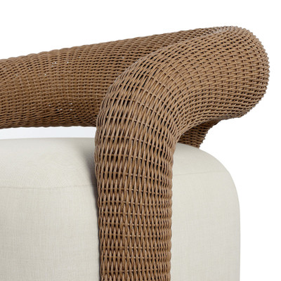 Four Hands Mazie Outdoor Swivel Chair - Vergo Cream