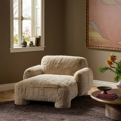 Four Hands Mingh Chaise - Boden Pewter